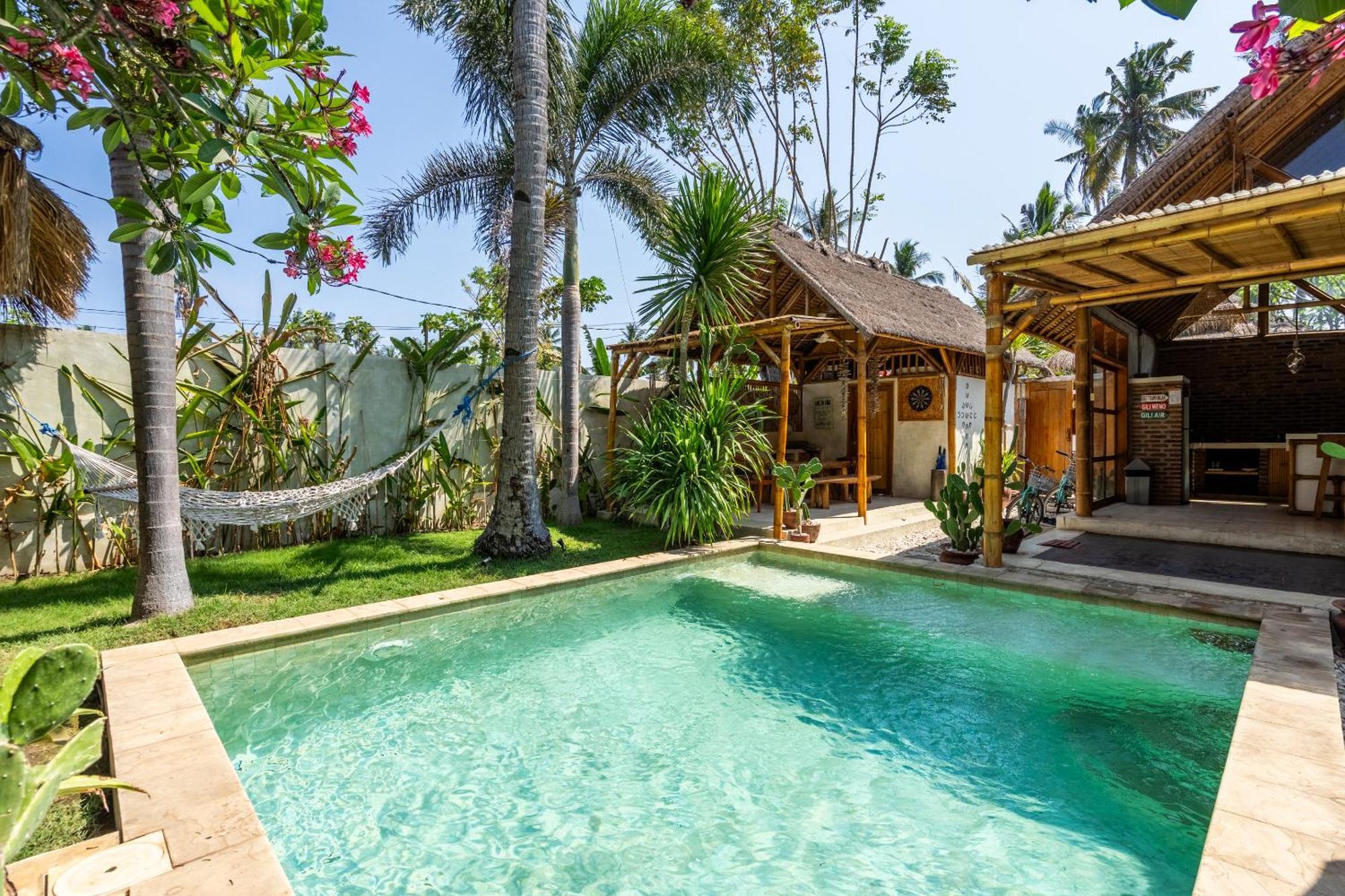 Villa Burung Gili Air Authentic 3-Bedroom Bamboo Villa With Private Pool מראה חיצוני תמונה