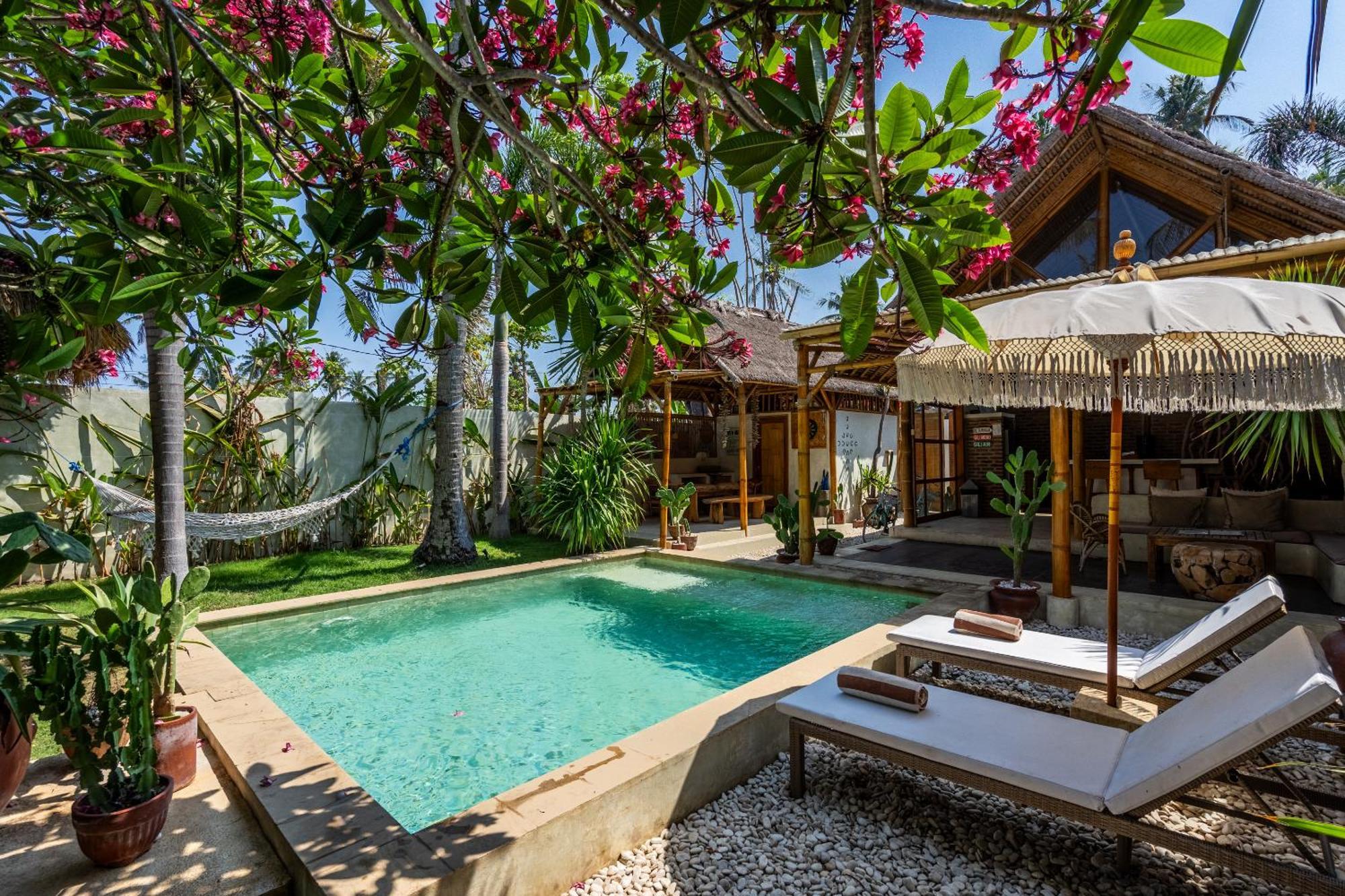 Villa Burung Gili Air Authentic 3-Bedroom Bamboo Villa With Private Pool מראה חיצוני תמונה